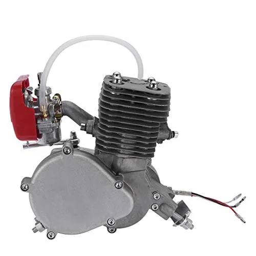 100cc Bicycle Engine kit, 2 Stroke Motorized Bike Kit Petrol Gas Engine Kit, Turn Your Pedal Bike Into an Electric Bike (Silver)