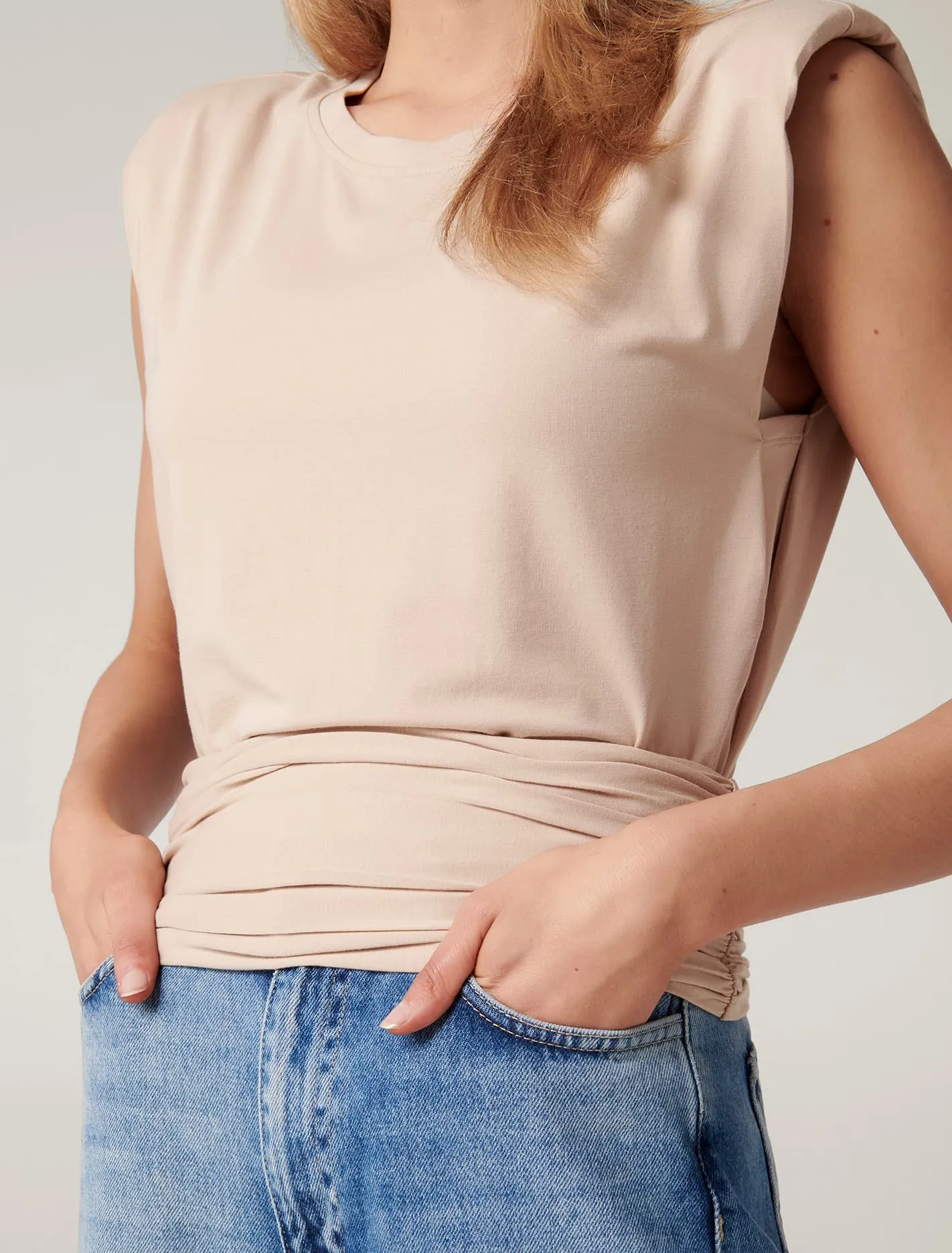 Astrid Clinched Waist Tank