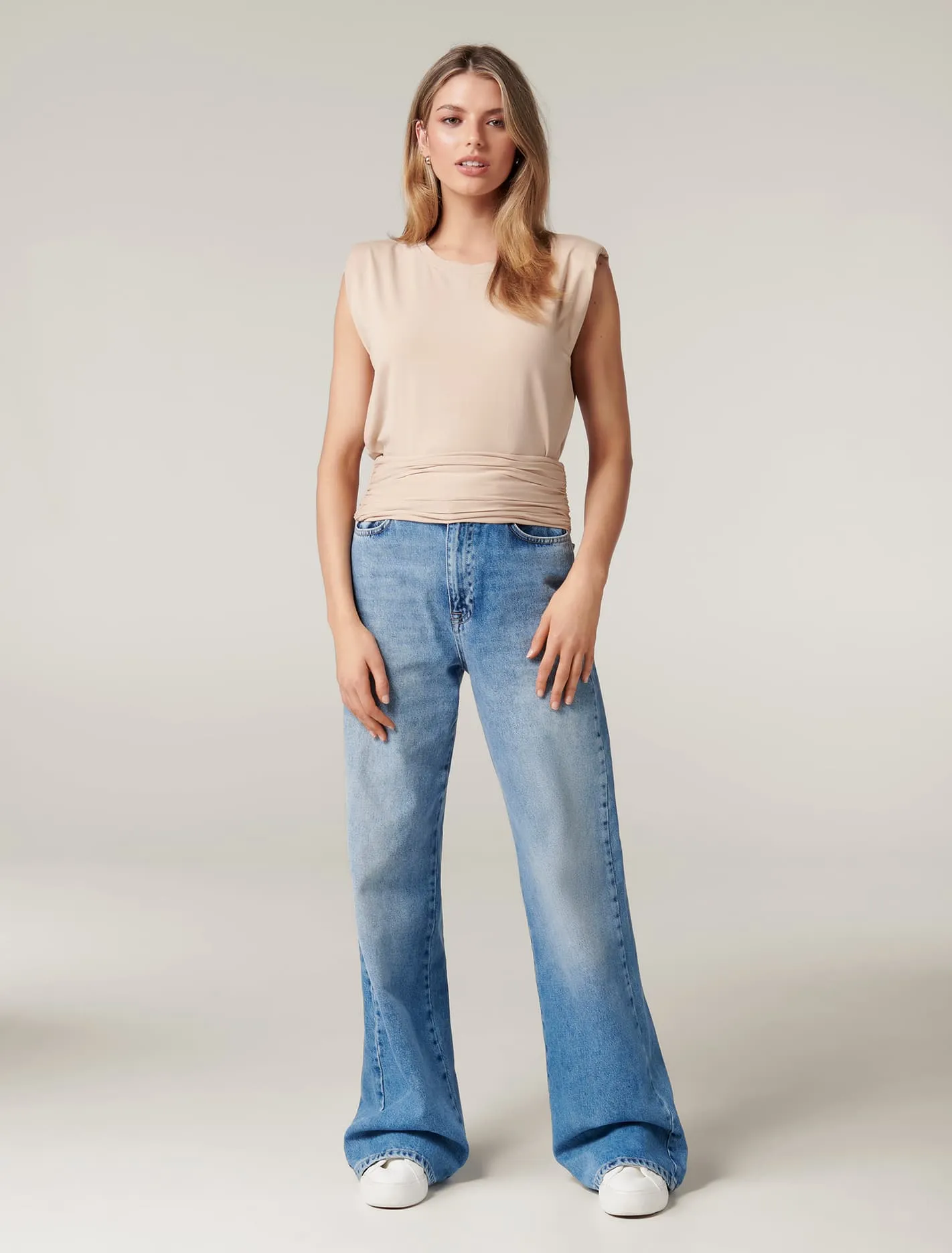 Astrid Clinched Waist Tank