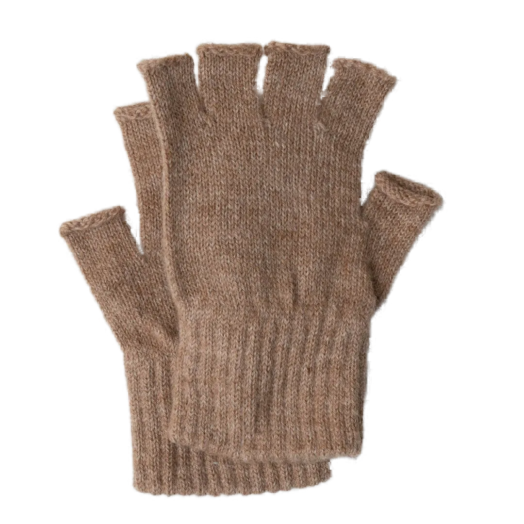 BABY ALPACA FINGERLESS GLOVES