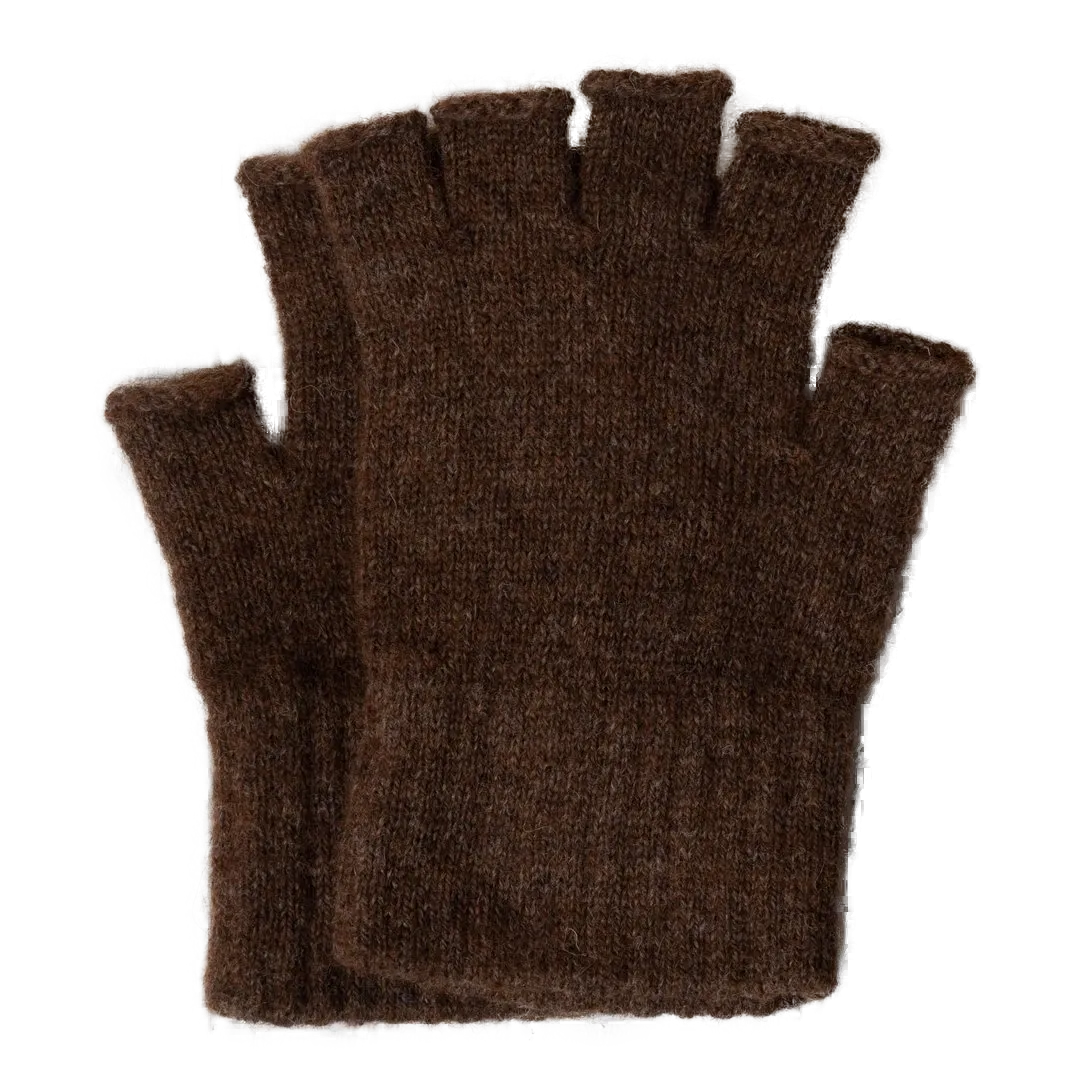 BABY ALPACA FINGERLESS GLOVES