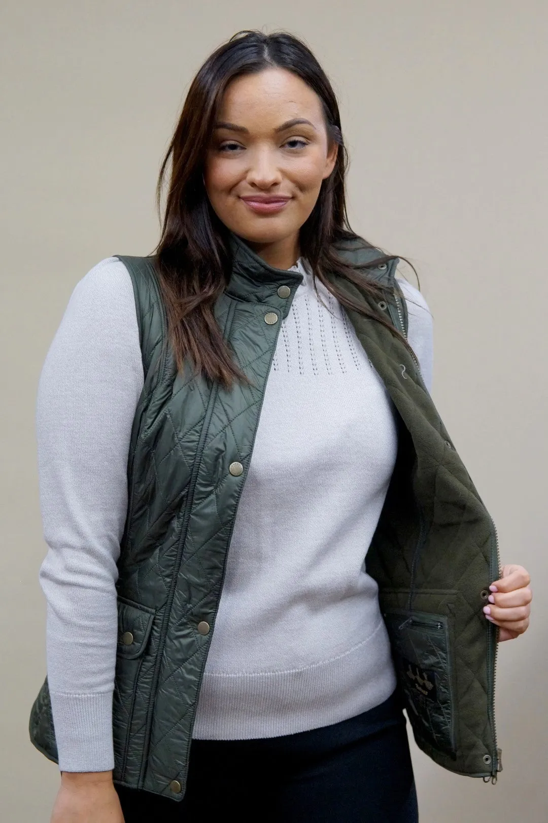 Barbour Gilet Wray Ladies Gilet in Olive LGI0017OL51