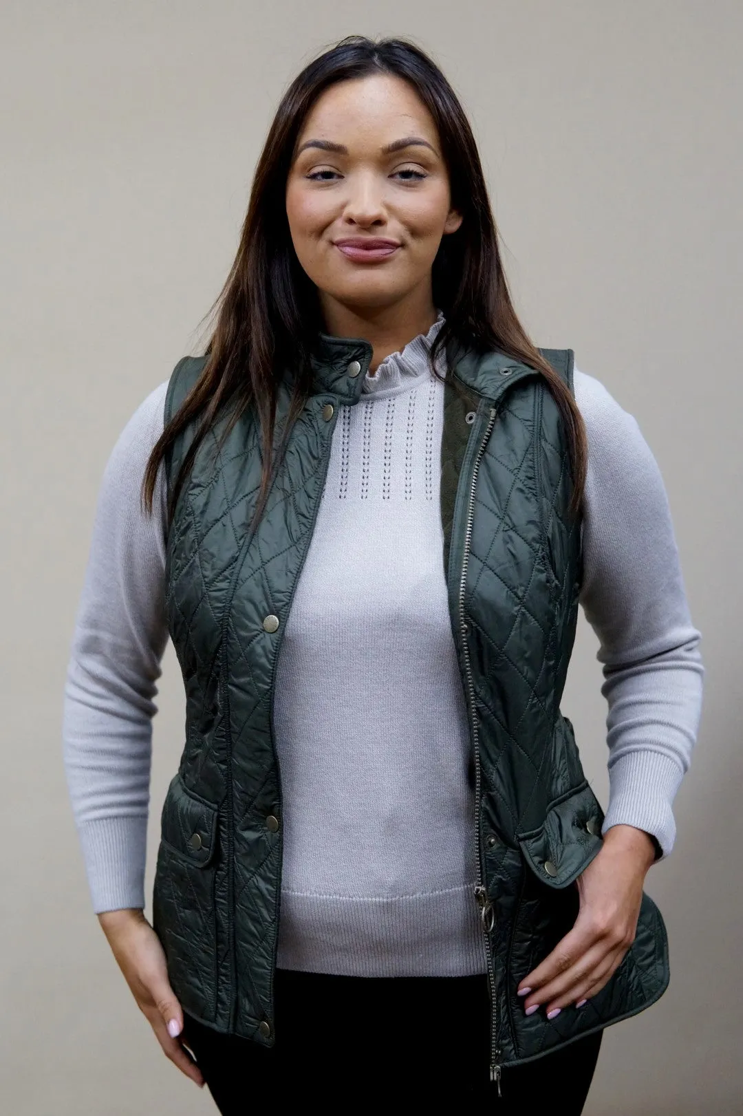 Barbour Gilet Wray Ladies Gilet in Olive LGI0017OL51