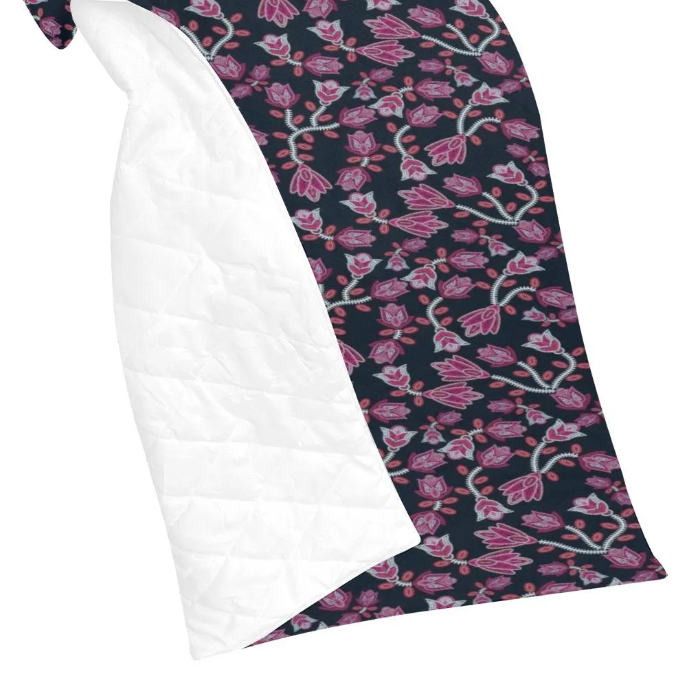 Beaded Pink Quilted Comforter 70"x80"