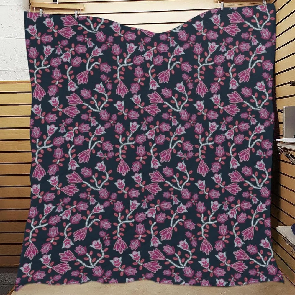 Beaded Pink Quilted Comforter 70"x80"