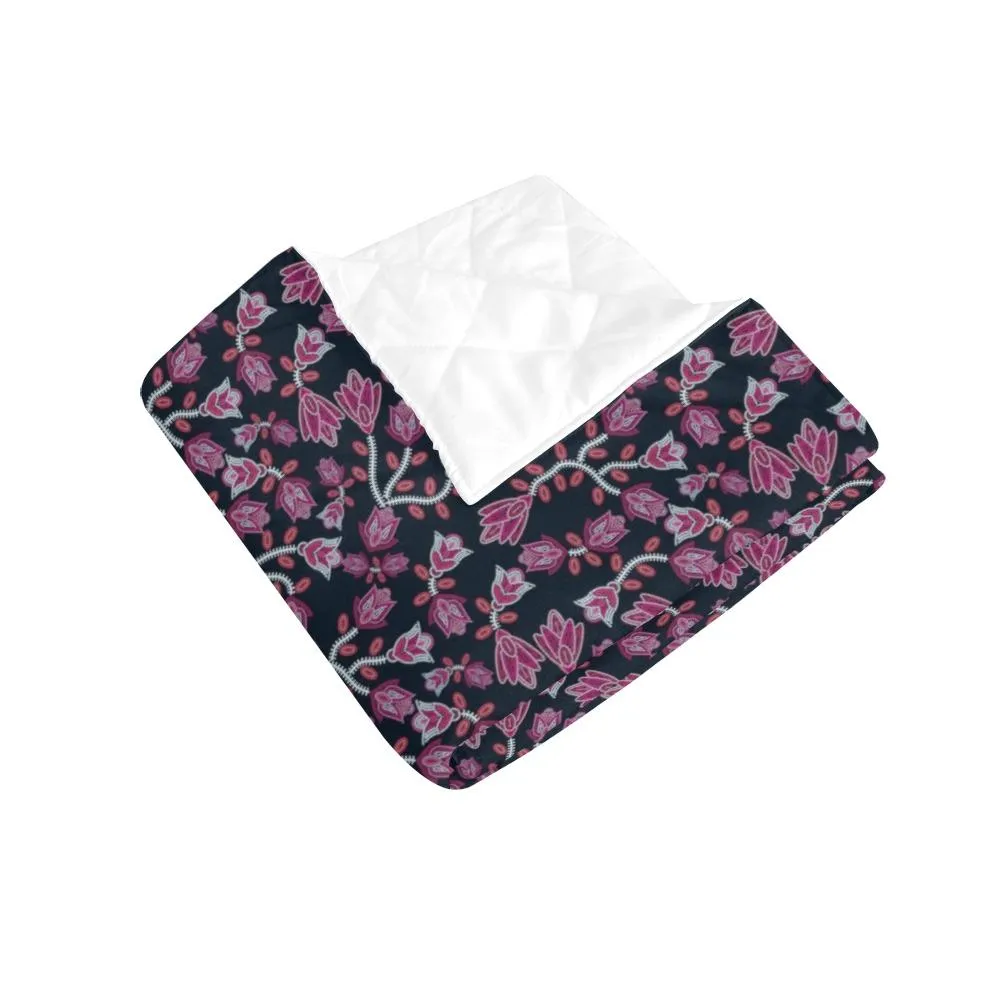 Beaded Pink Quilted Comforter 70"x80"