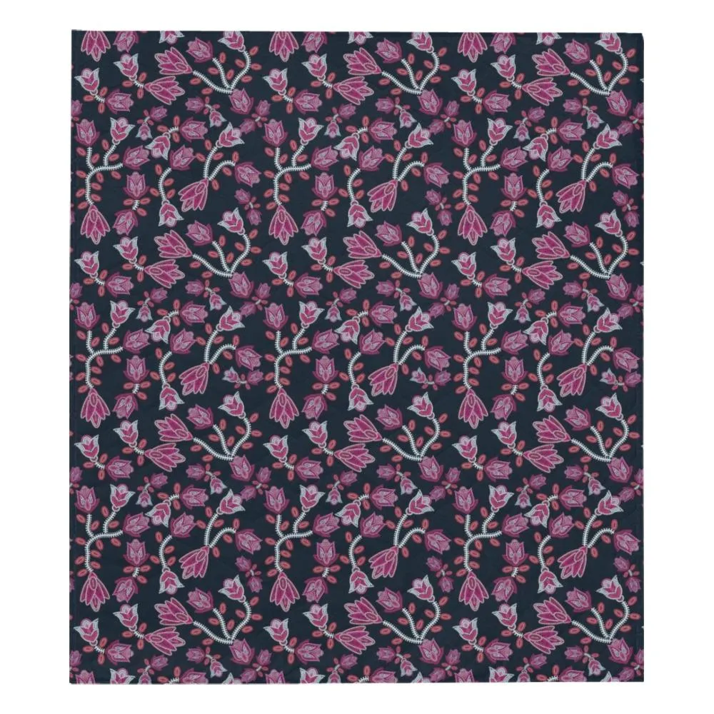 Beaded Pink Quilted Comforter 70"x80"