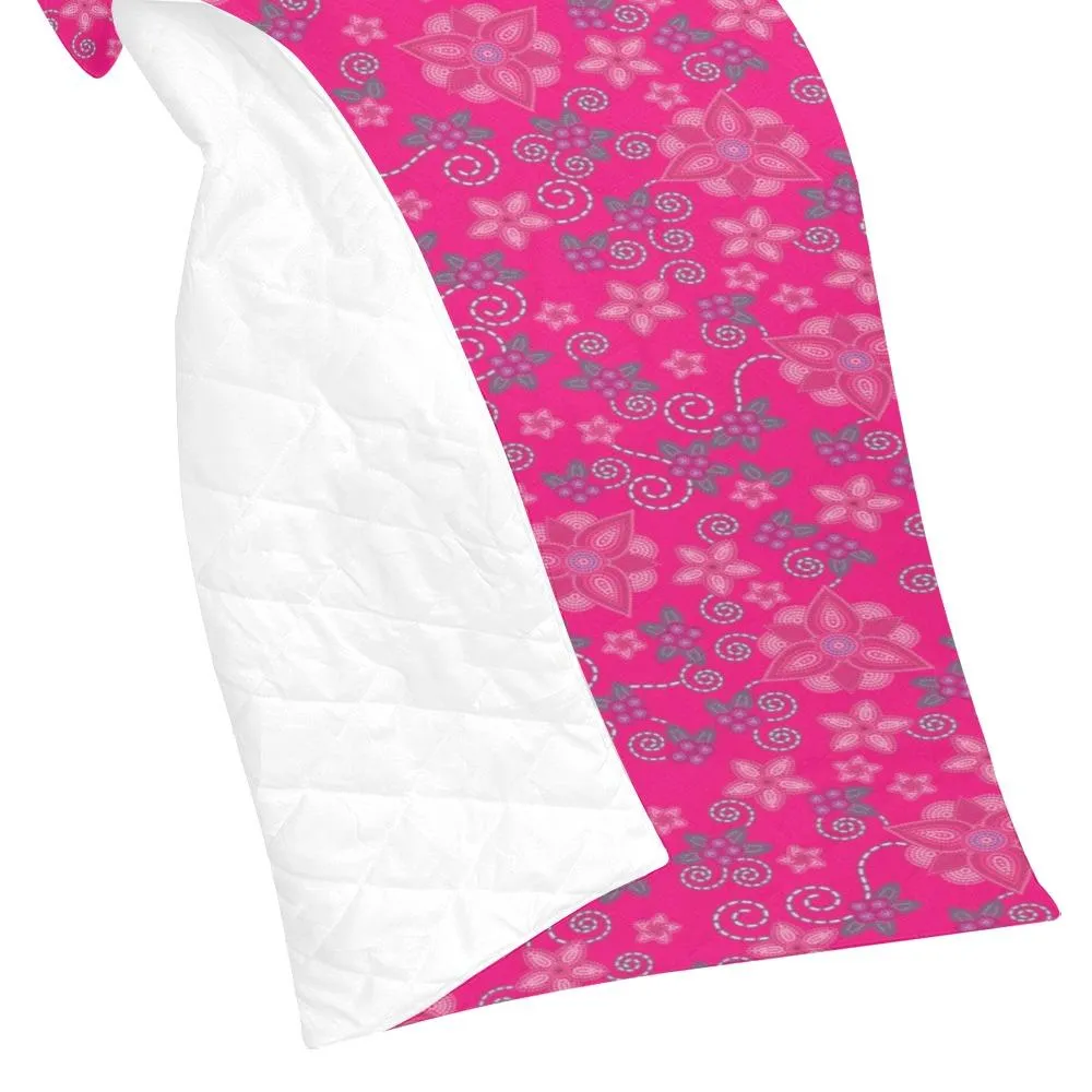 Berry Picking Pink Quilted Comforter 70"x80"