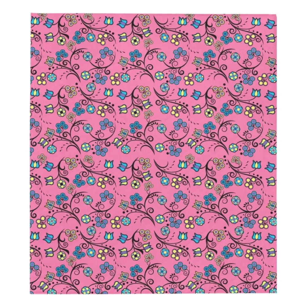 Blue Trio Bubblegum Quilted Comforter 70"x80"