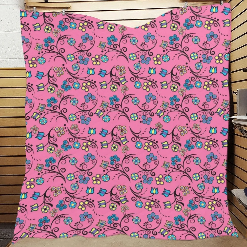 Blue Trio Bubblegum Quilted Comforter 70"x80"