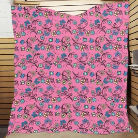 Blue Trio Bubblegum Quilted Comforter 70"x80"
