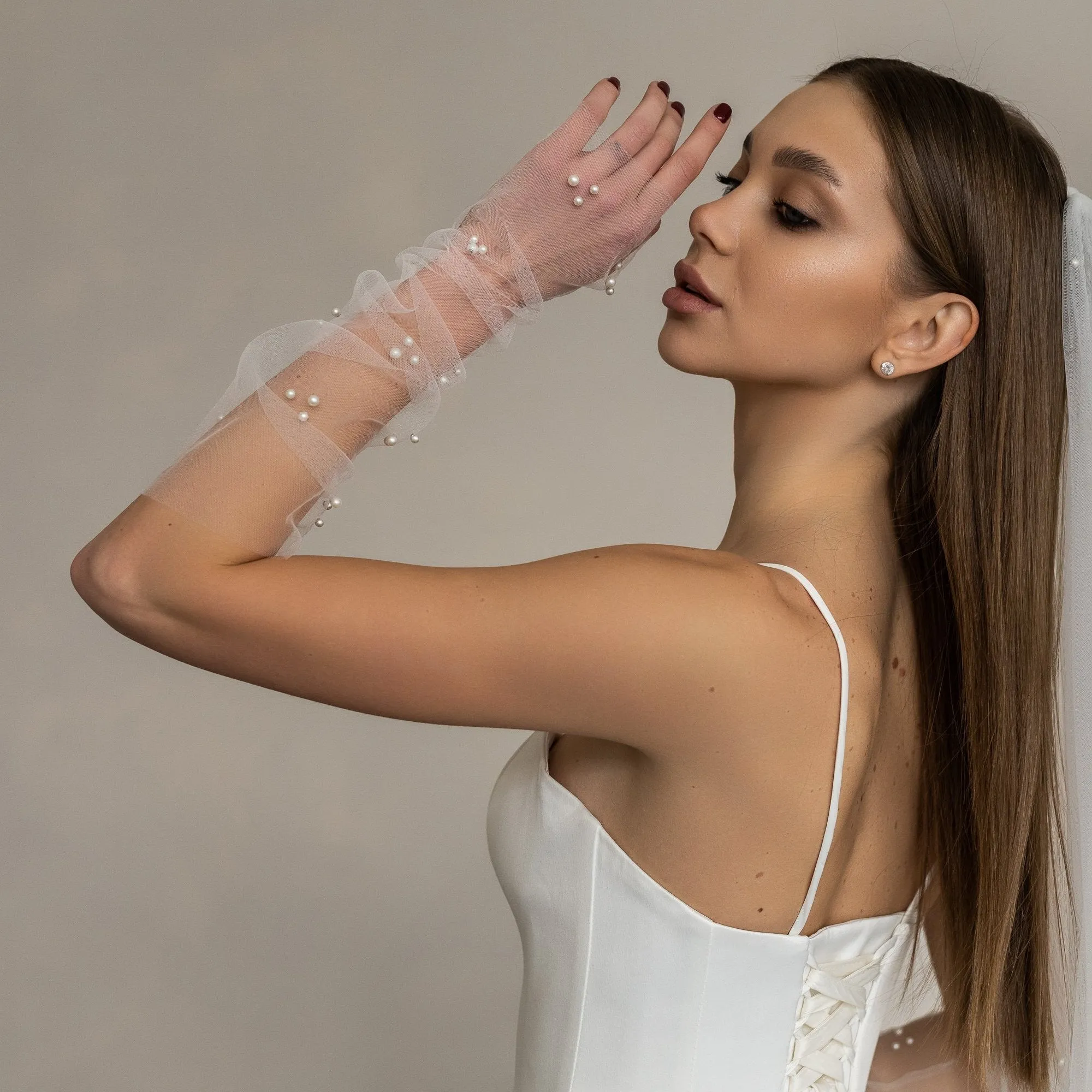 Bridal Pearl Gloves GLP