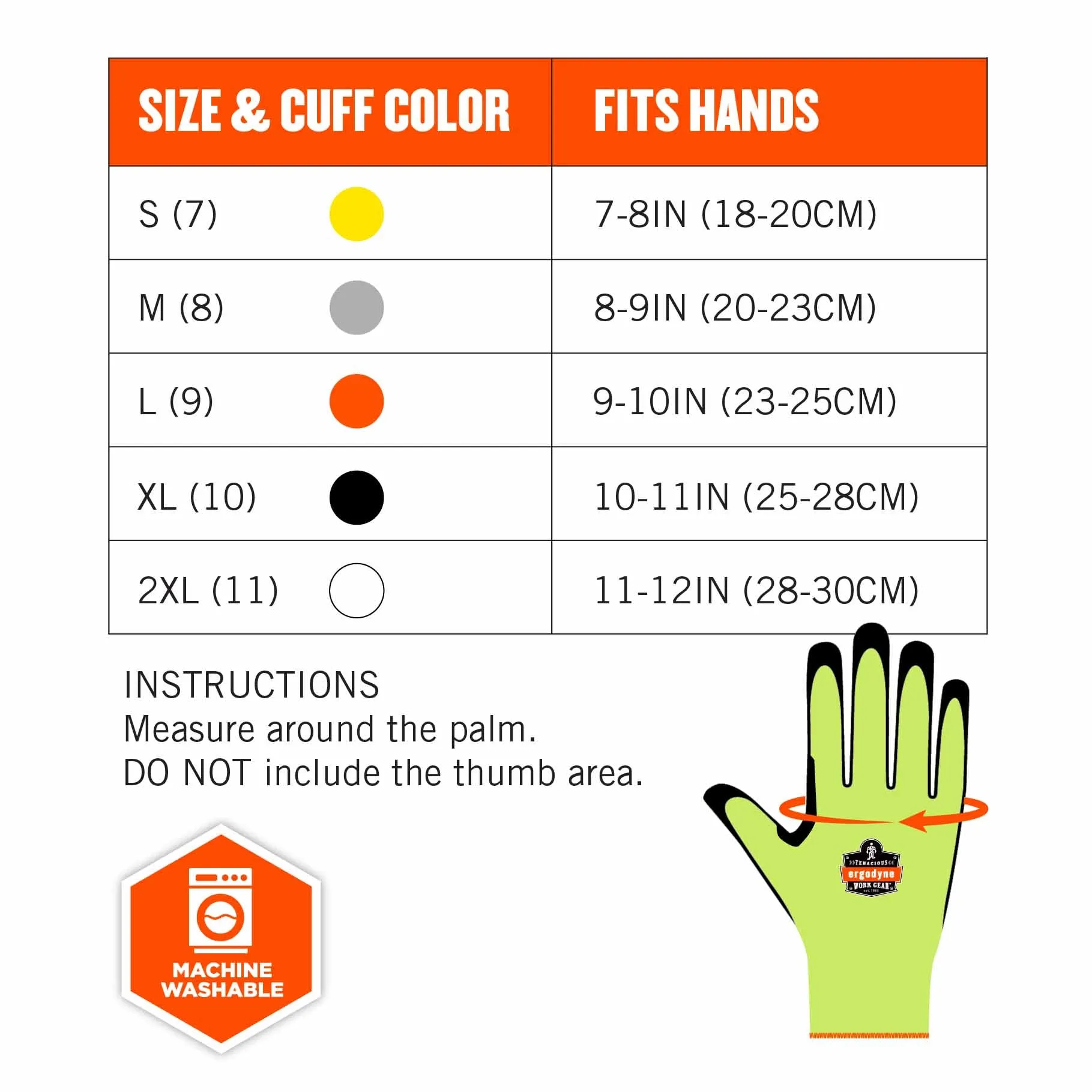 Ergodyne 17812 7041 S Lime ANSI A4 Nitrile-Coated CR Gloves