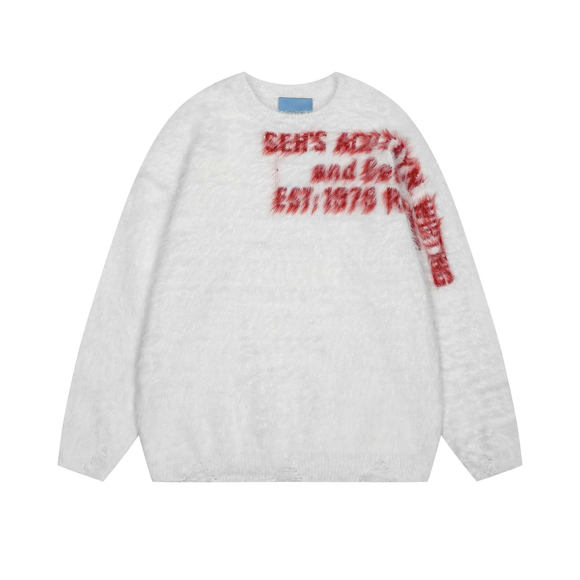 Faire Echo arm letter Leisure style sweater