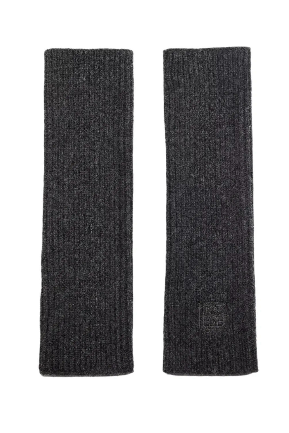 Fingerless Wool Gloves - Charcoal Melange