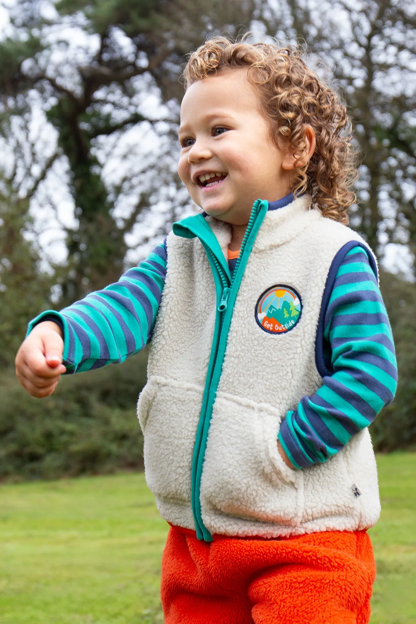 Frugi Baby Boys Bude Borg Gilet
