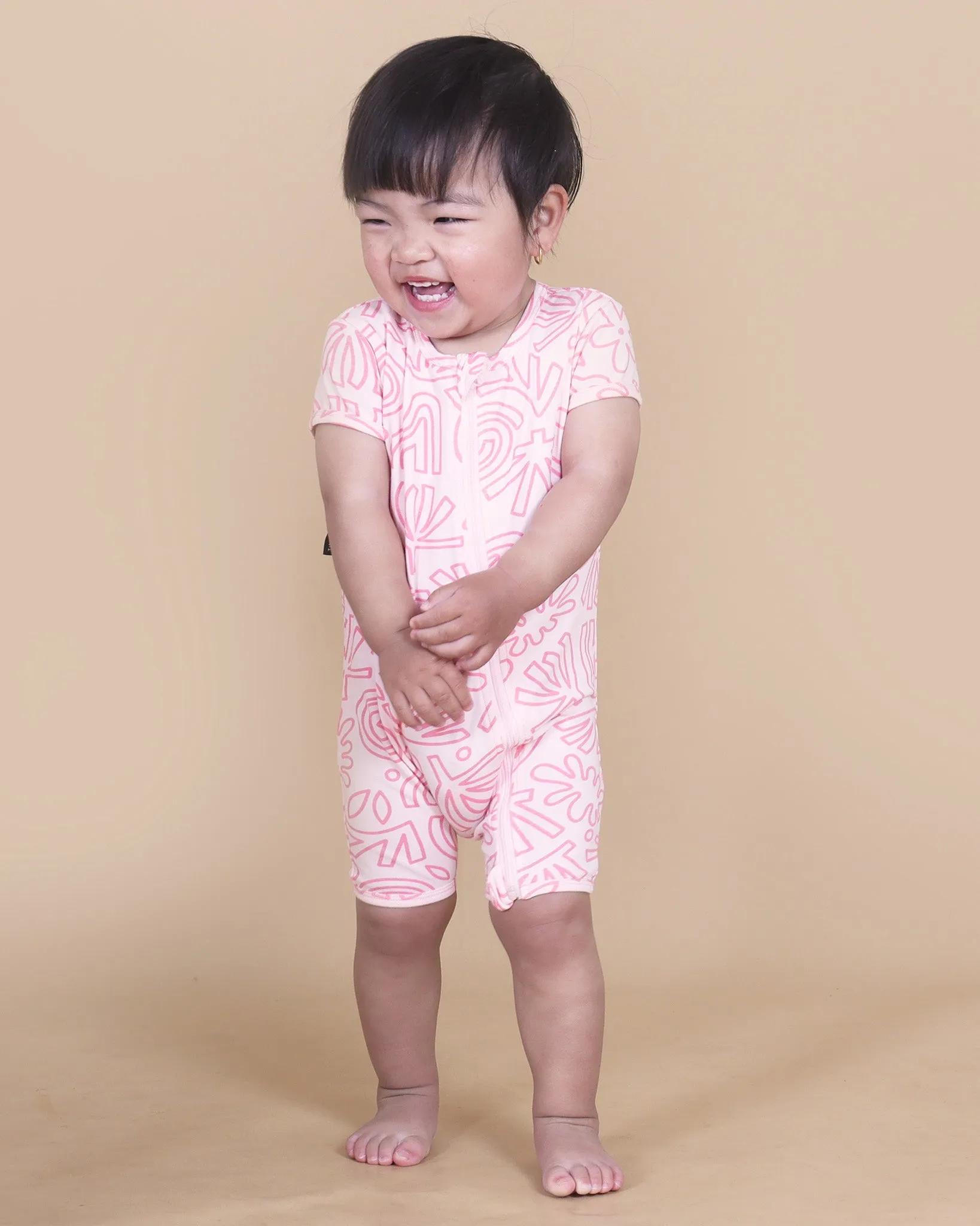Fun Shapes Zip Romper