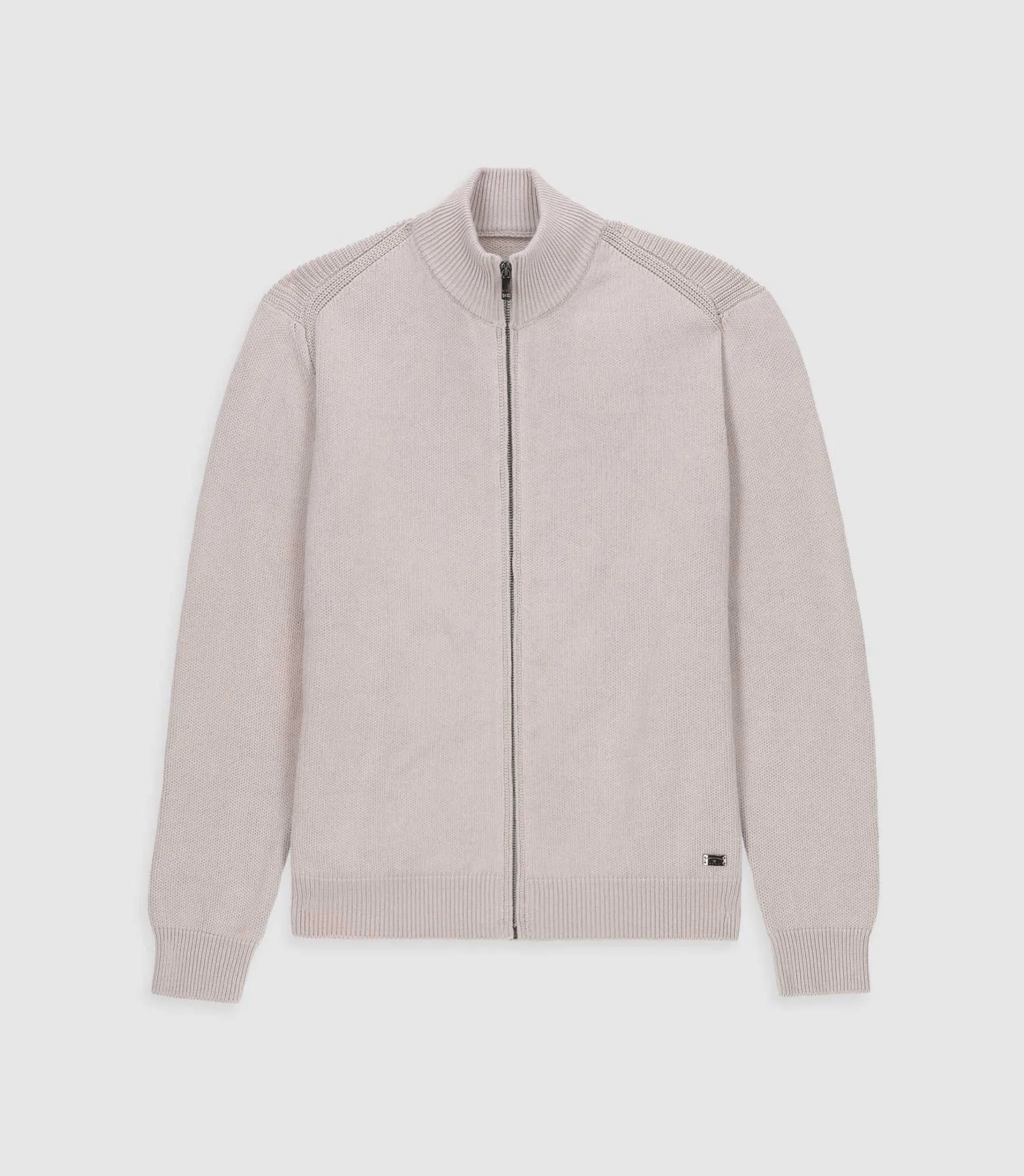 Gilet zippé mastic BEN