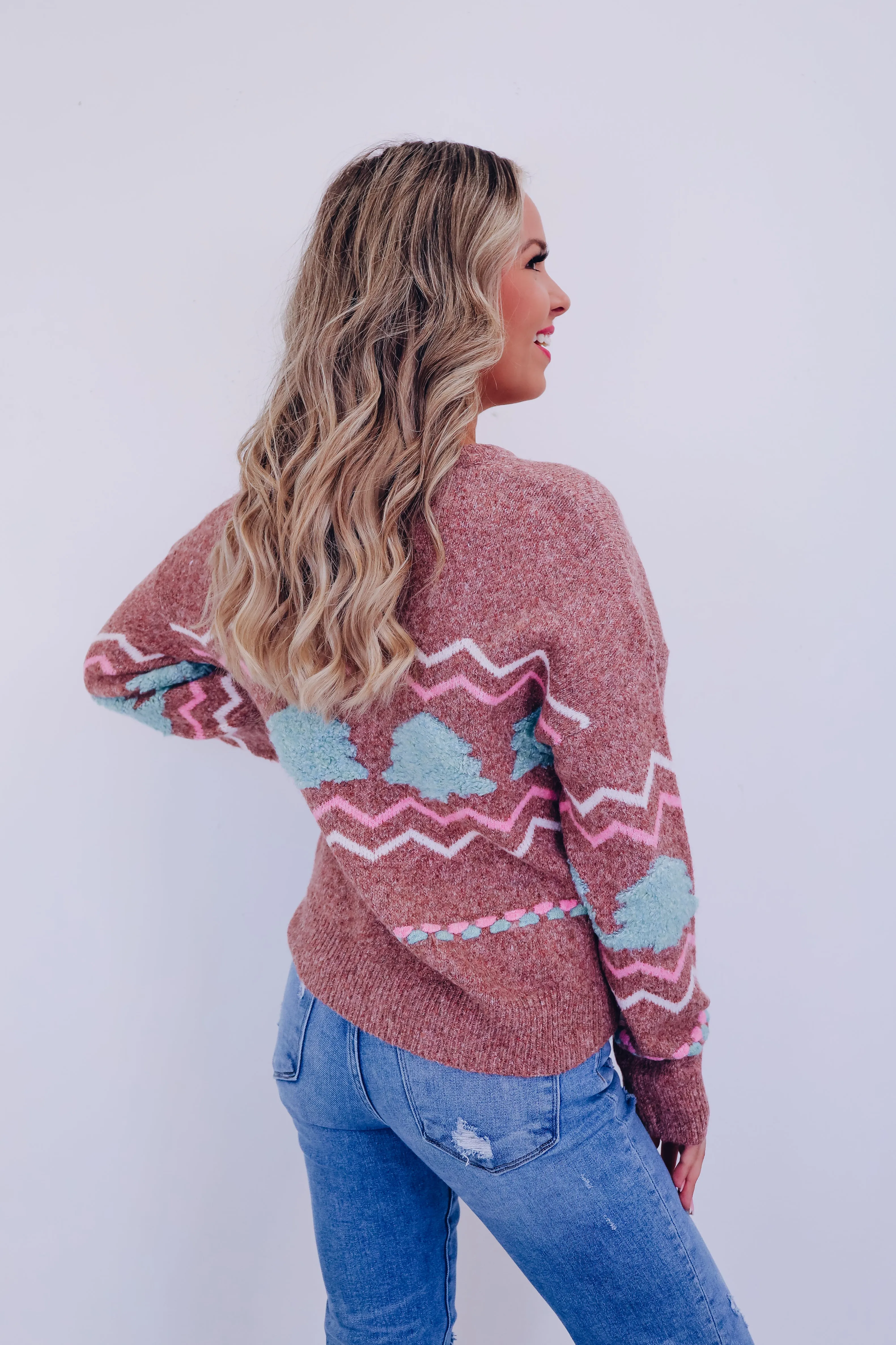 Gingerbread Knit Sweater - Brown