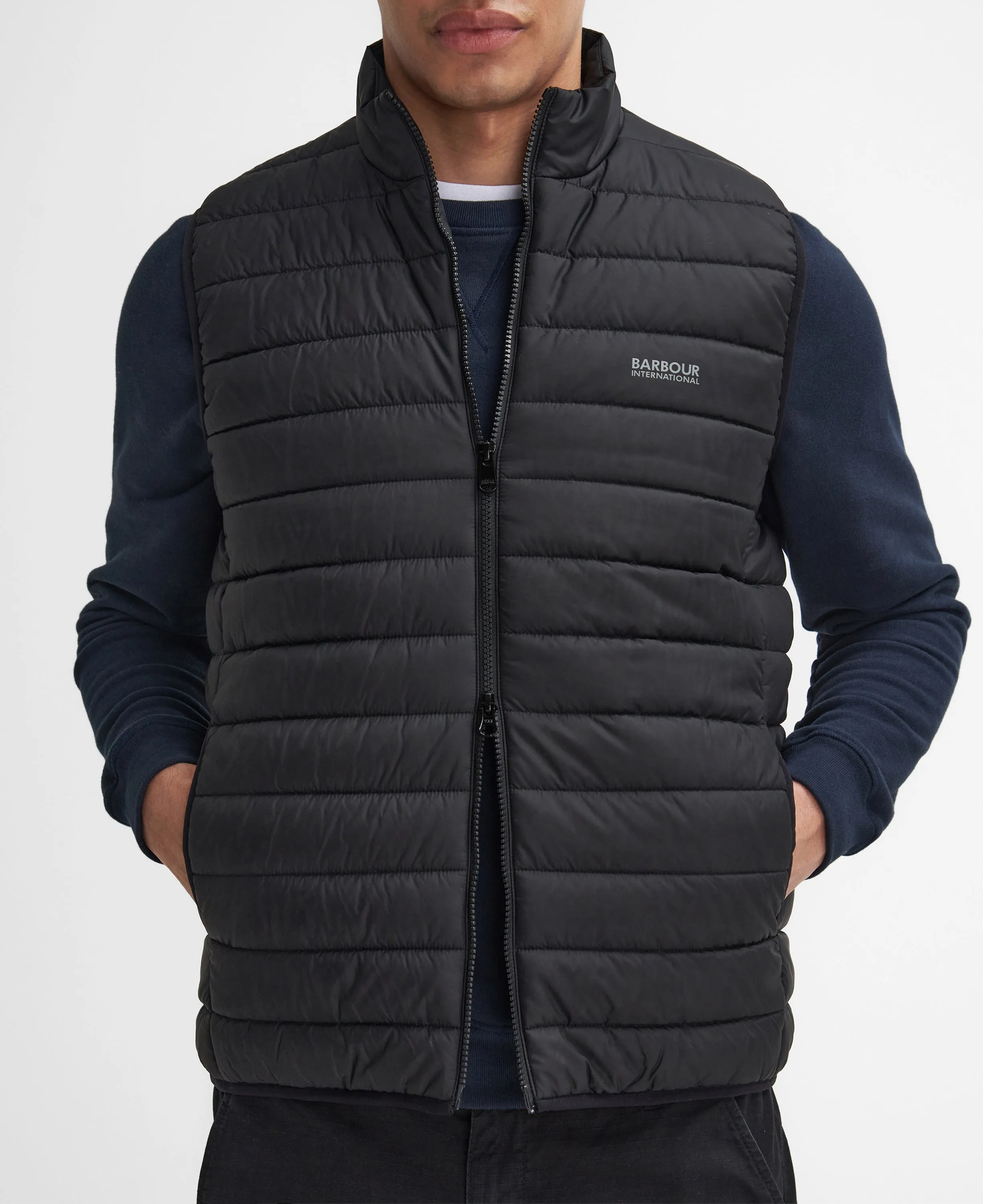 ID24639-Barbour Black Ledley Gilet