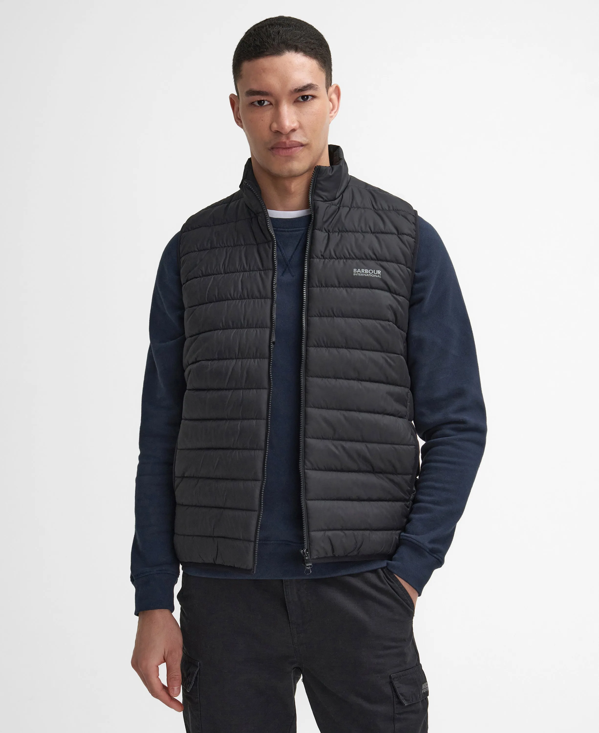ID24639-Barbour Black Ledley Gilet