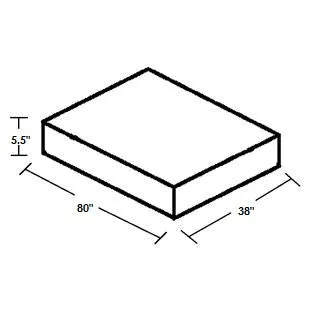 InnerSpace 5.5" Thick Relax Series Mattress - 38" x 80"