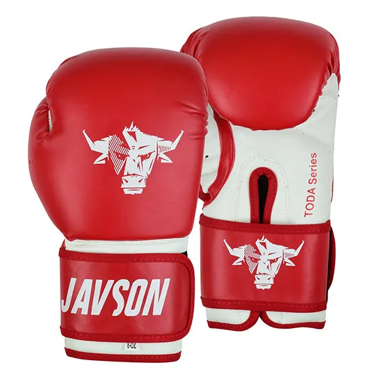 JAVSON KIDS BOXING GLOVES TODA SERIES HOOK & LOOP RED / WHITE