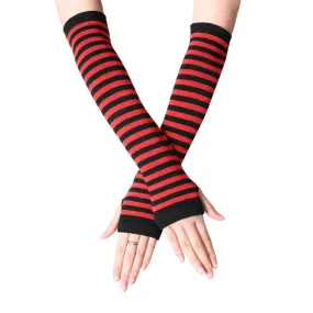 Korean Spring Autumn Cute Knitted Gloves Fingerless Sleeve Half Finger Wrist Cover Fashion Versatile Wrist Cover Winter Gloves