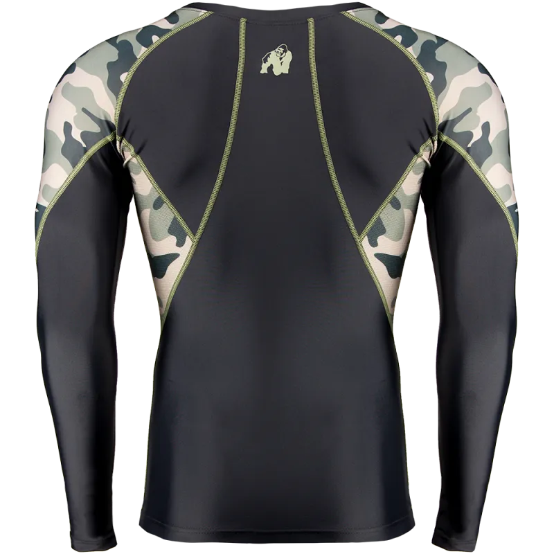 LANDER RASHGUARD LONG SLEEVES - ARMY GREEN CAMO