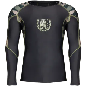 LANDER RASHGUARD LONG SLEEVES - ARMY GREEN CAMO