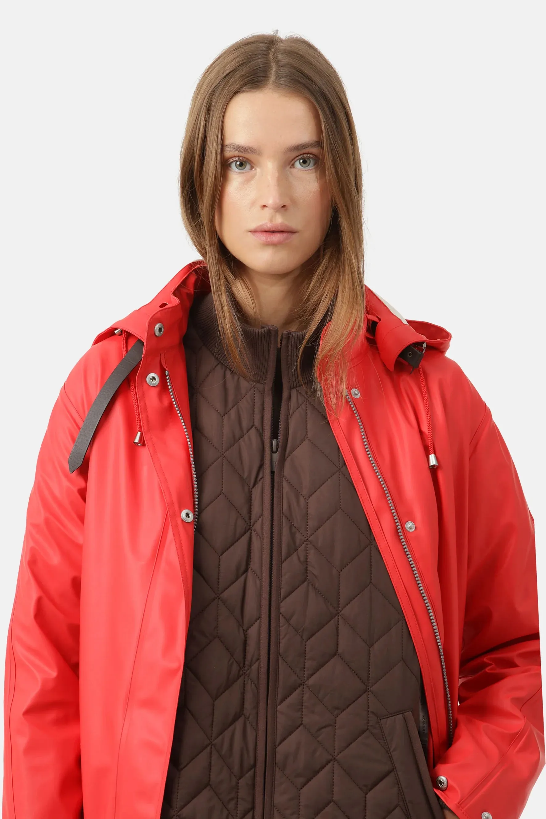 Light Detachable Hood Coat Fire