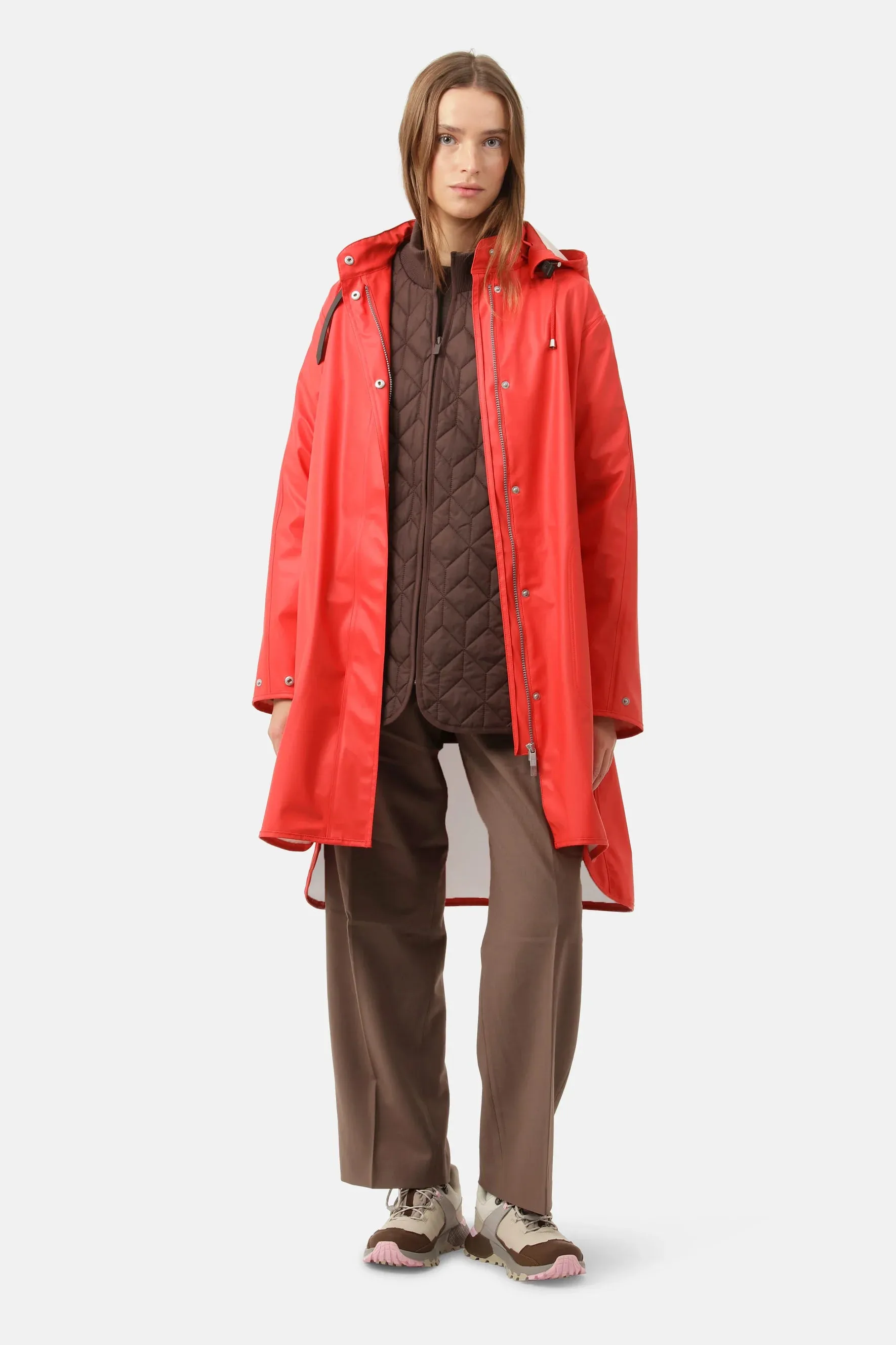 Light Detachable Hood Coat Fire