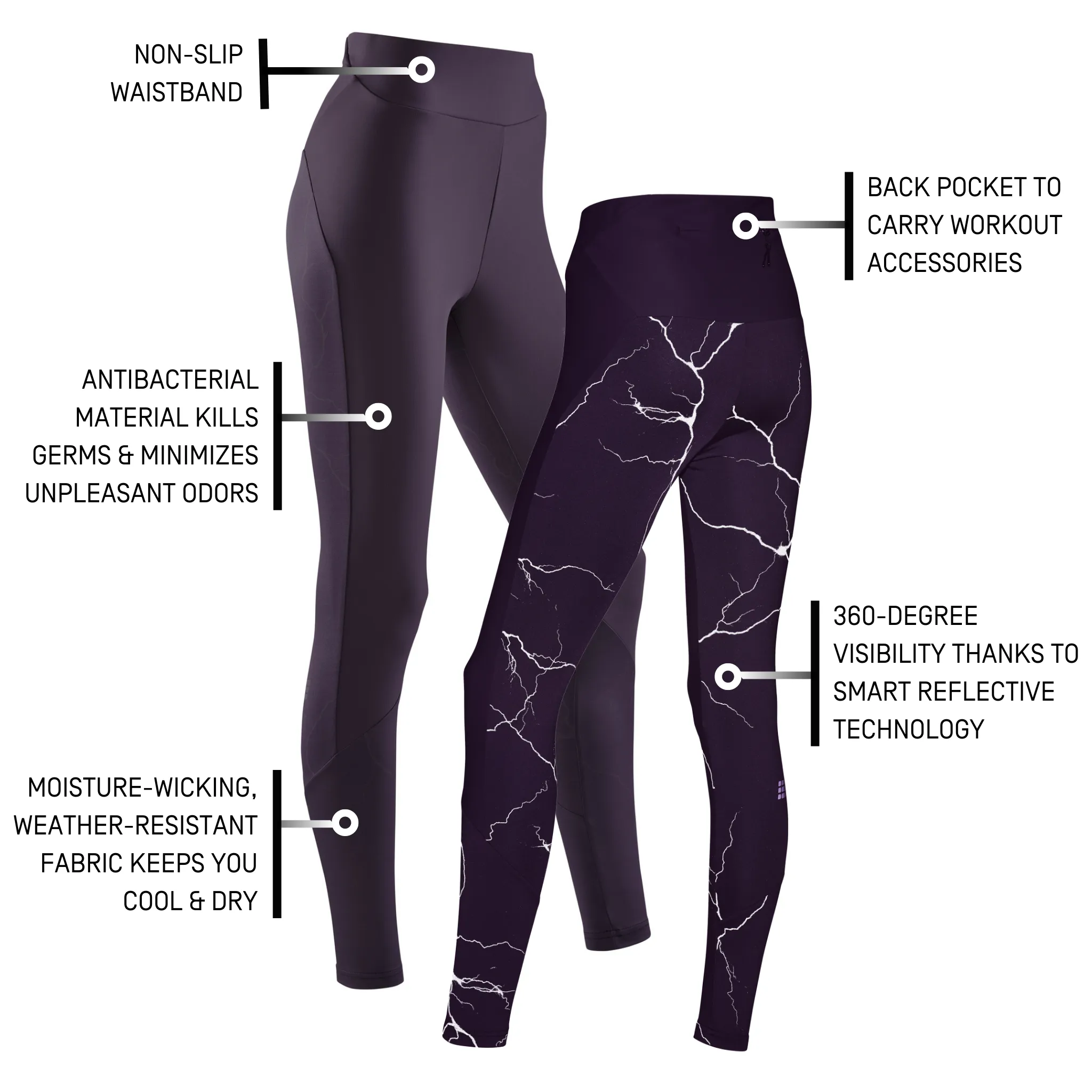 Reflective Tights, Women