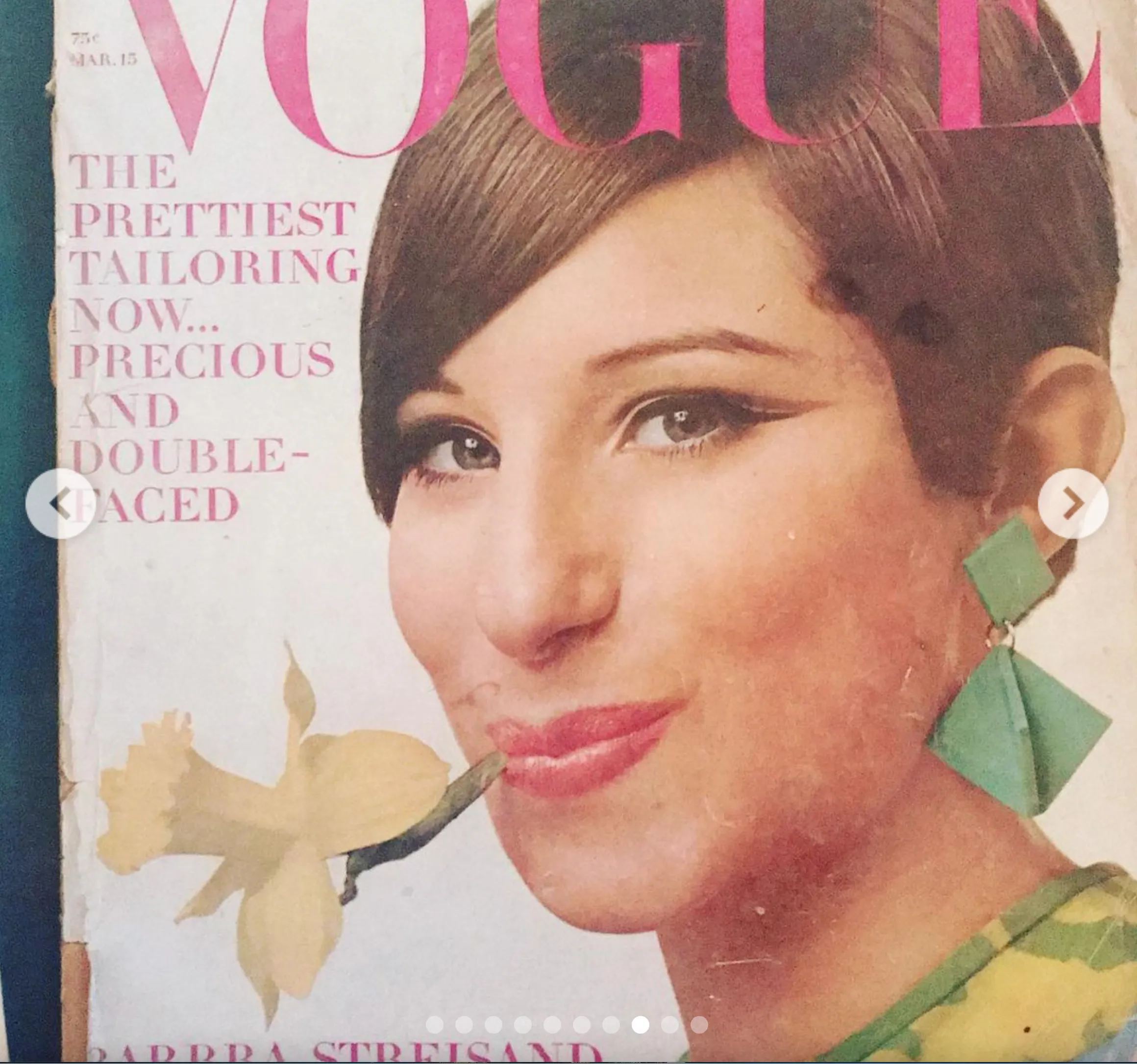 Richard Avedon VOGUE MAGAZINE  RARE MARCH 15, 1966 EDIE SEDGWICK BARBARA Streisand