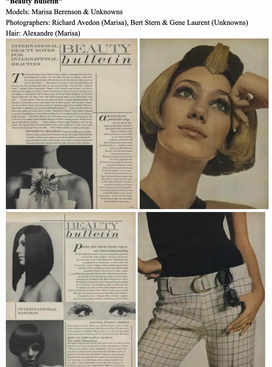 Richard Avedon VOGUE MAGAZINE  RARE MARCH 15, 1966 EDIE SEDGWICK BARBARA Streisand