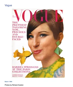 Richard Avedon VOGUE MAGAZINE  RARE MARCH 15, 1966 EDIE SEDGWICK BARBARA Streisand