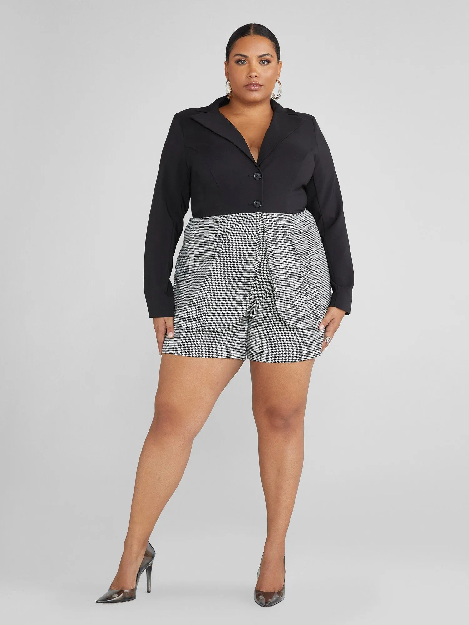 Sophia Two-Tone Blazer Romper - FTF LAB 010: BEAUTICURVE
