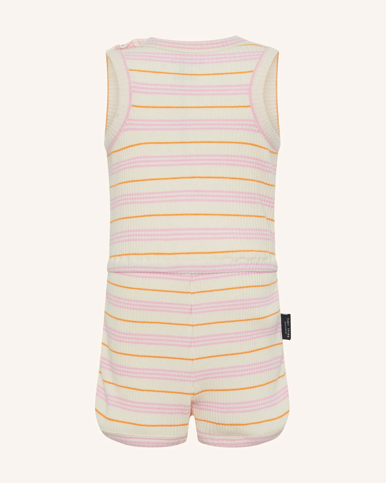 Sorbet Stripe Retro Rib Romper