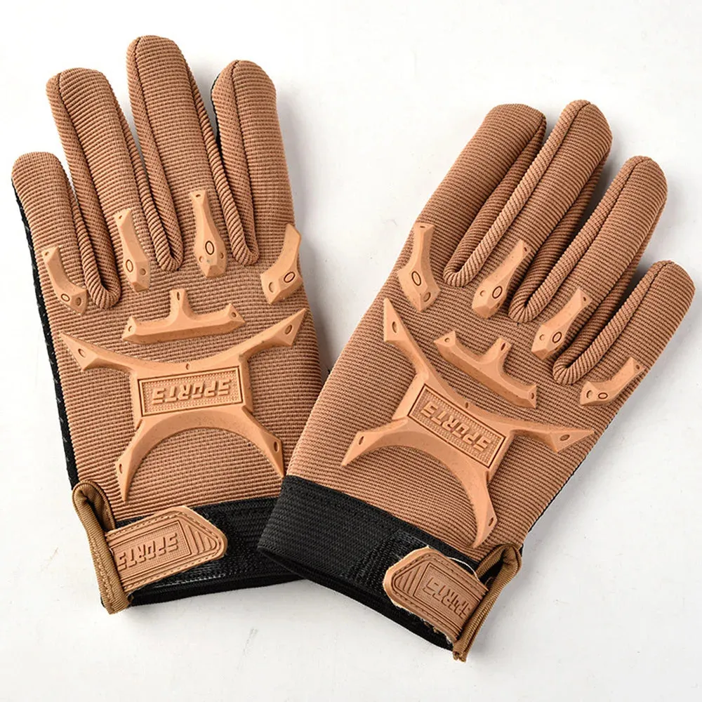 Tactical Gloves Outdoor Cycling Glove for Kids 6-11 Years Boys Sports Climbing Fishing Gloves Anti Slip Full Finger Gloves W18