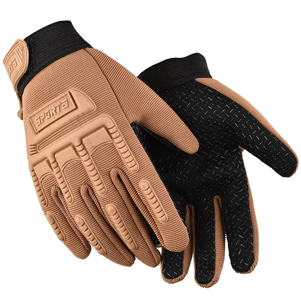 Tactical Gloves Outdoor Cycling Glove for Kids 6-11 Years Boys Sports Climbing Fishing Gloves Anti Slip Full Finger Gloves W18