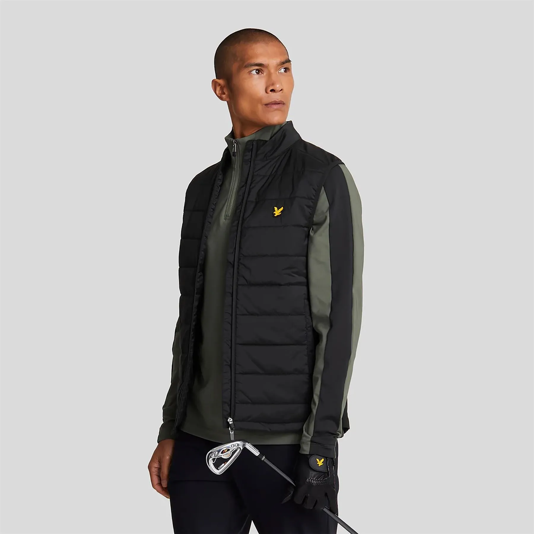 Wadded Golf Gilet Jet Black - AW24